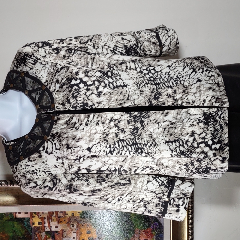 Lavender & Honey Abstract Print Jacket